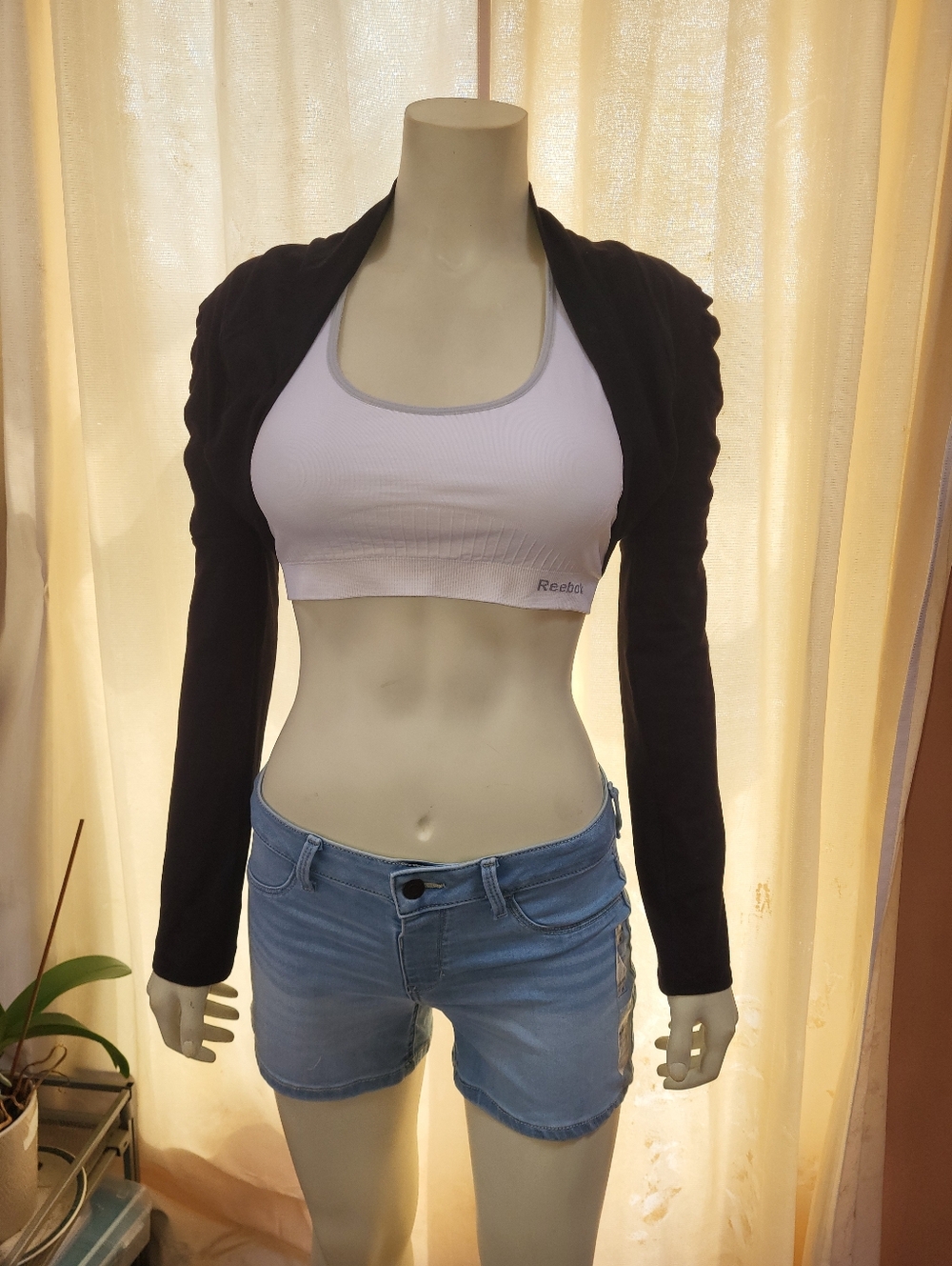 Girls Size Large Black Soft Shrug Sweater